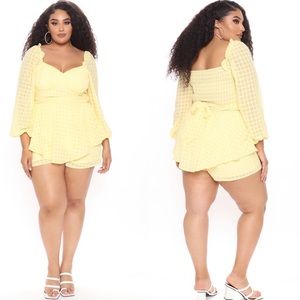 Fashion nova curve romper nwt 1x